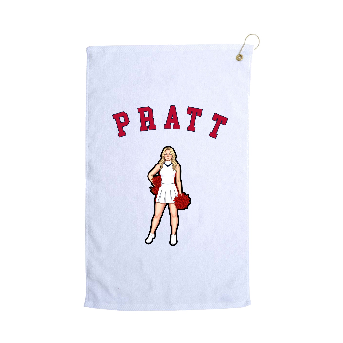 Golf Towel — Shirsey Arch in White