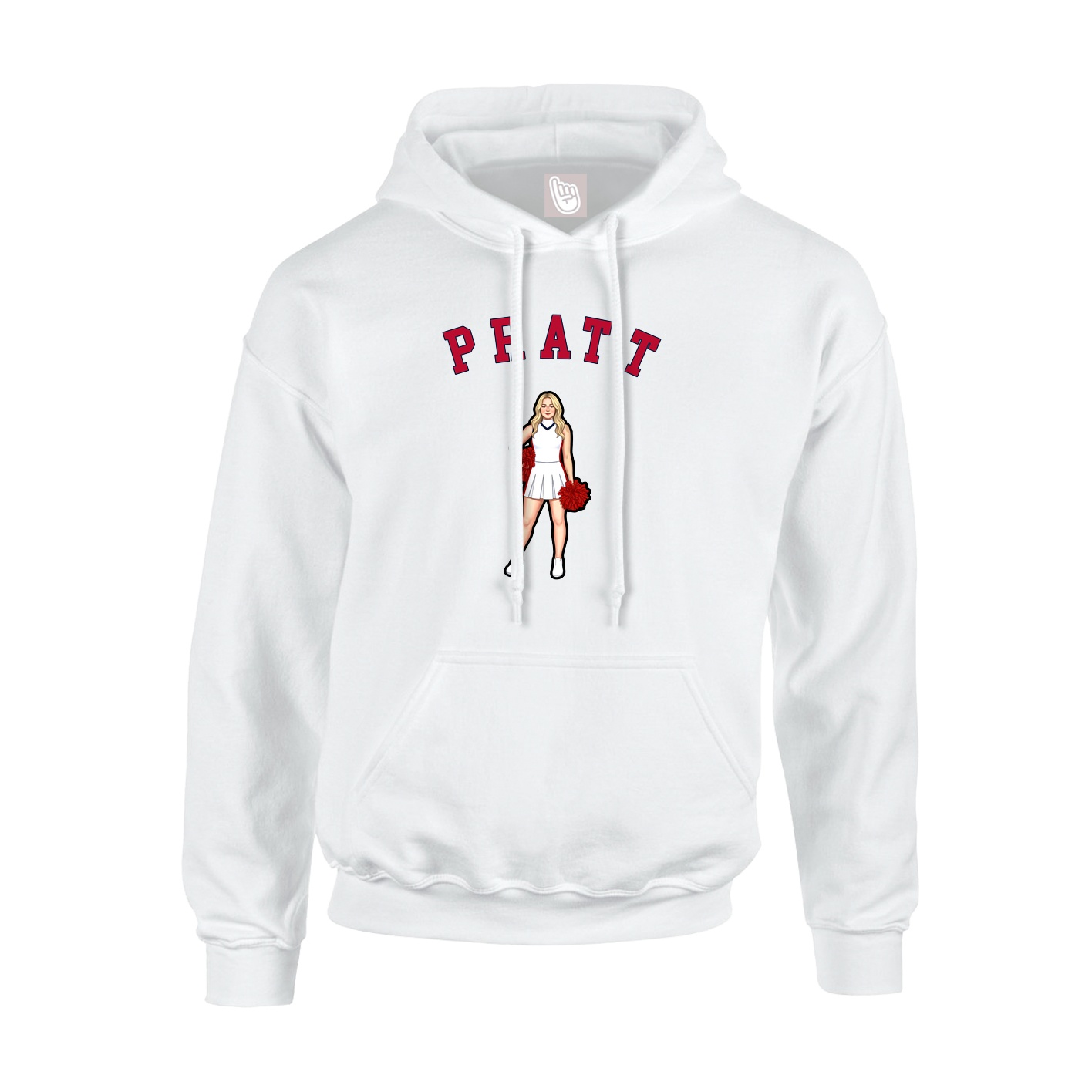 Hoodie — Shirsey Arch in White
