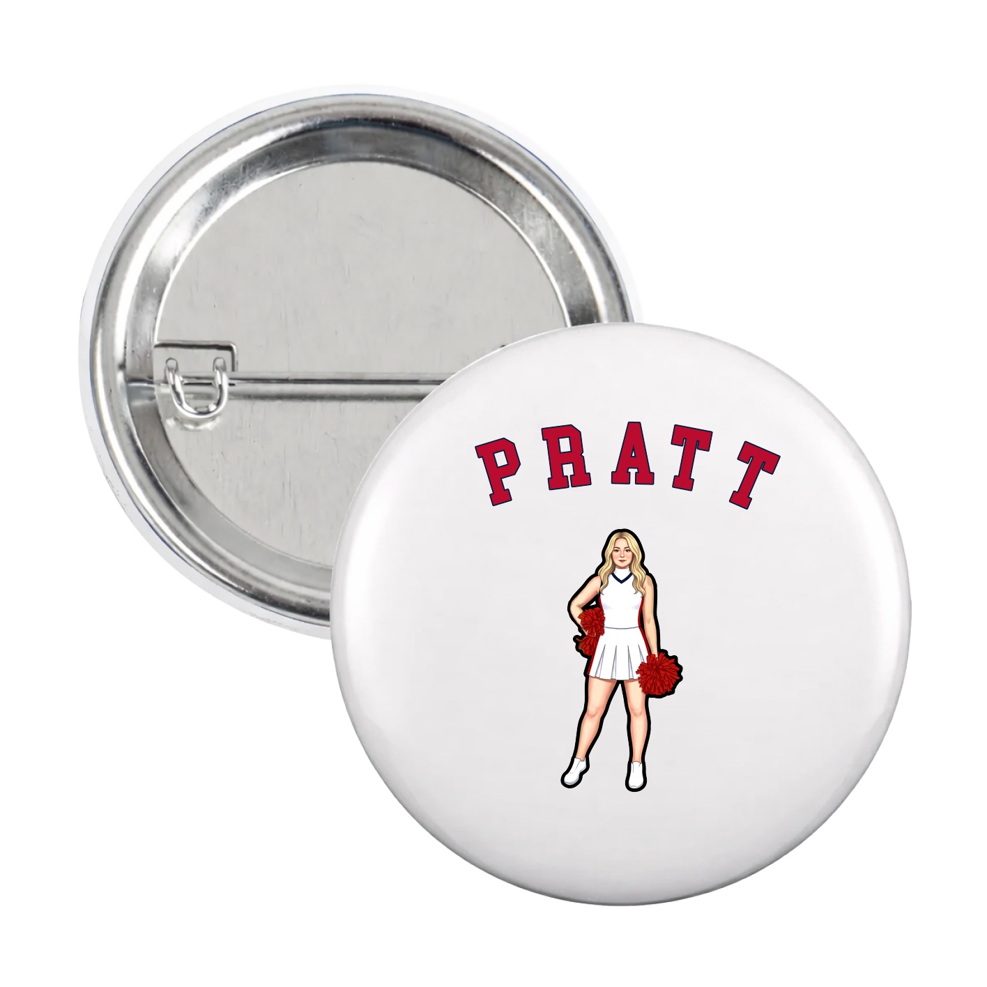 Game Day Button — Shirsey Arch in White