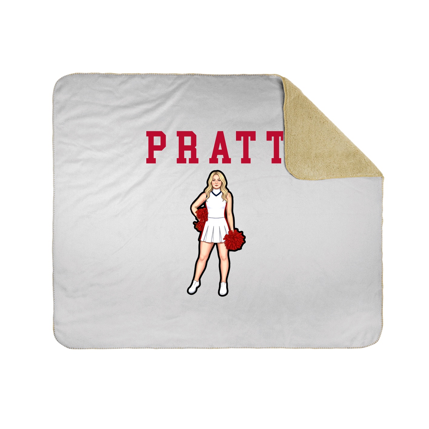 Throw Blanket — Shirsey in White