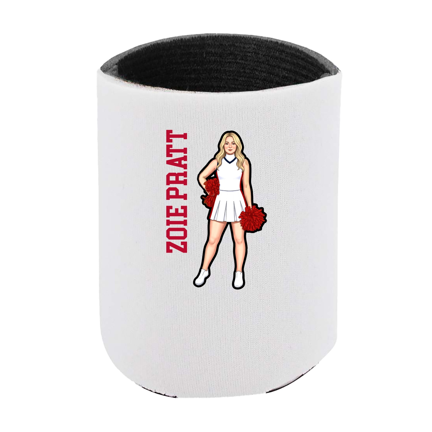 Can Holder — Name Vertical in White