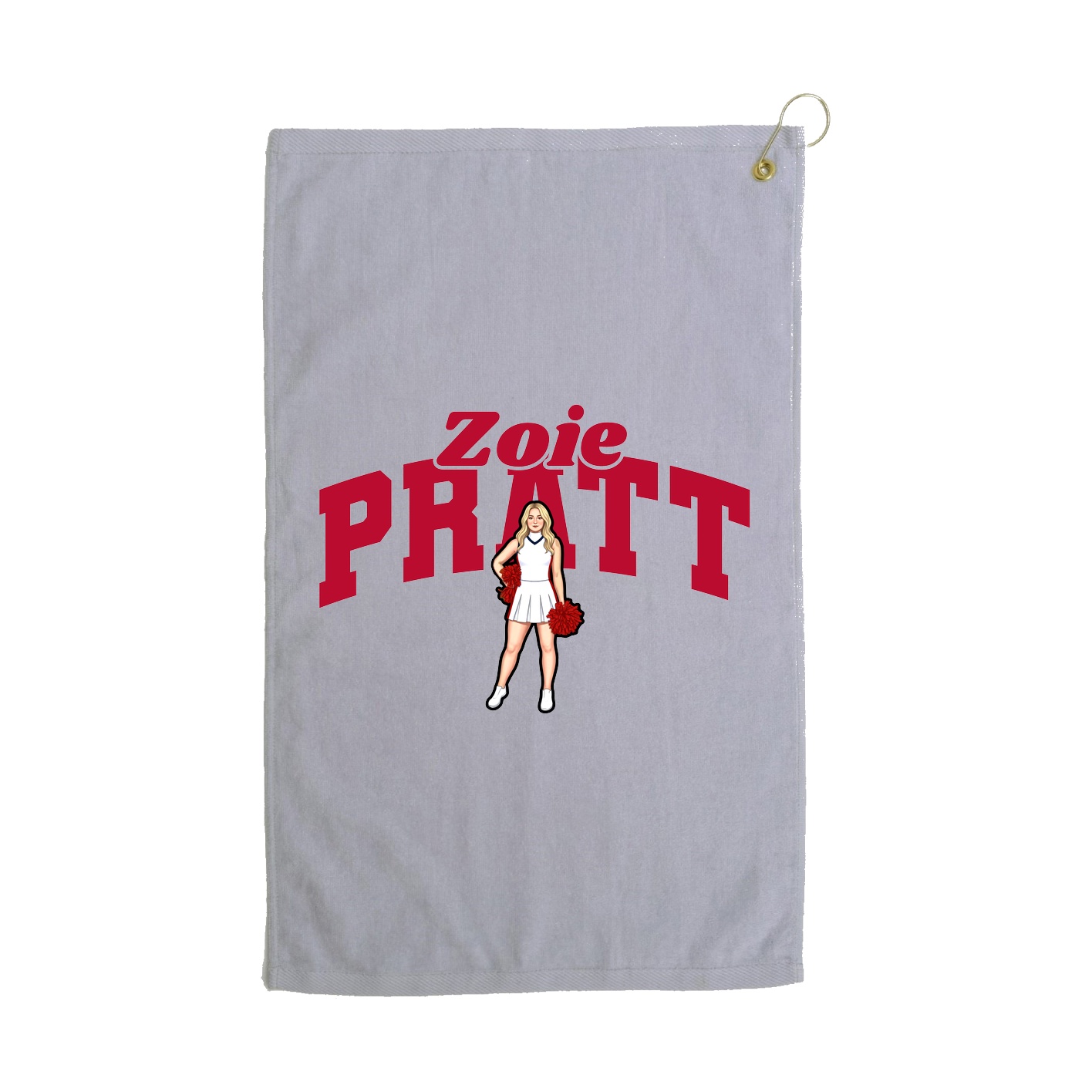 Golf Towel — Signature Arch in Grey