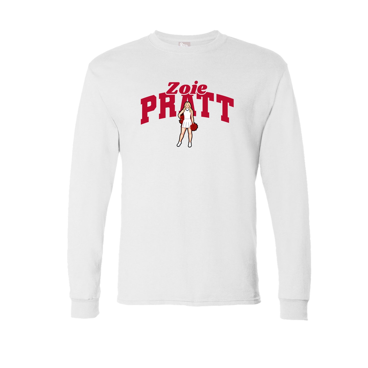 Long Sleeve Tee — Signature Arch in White