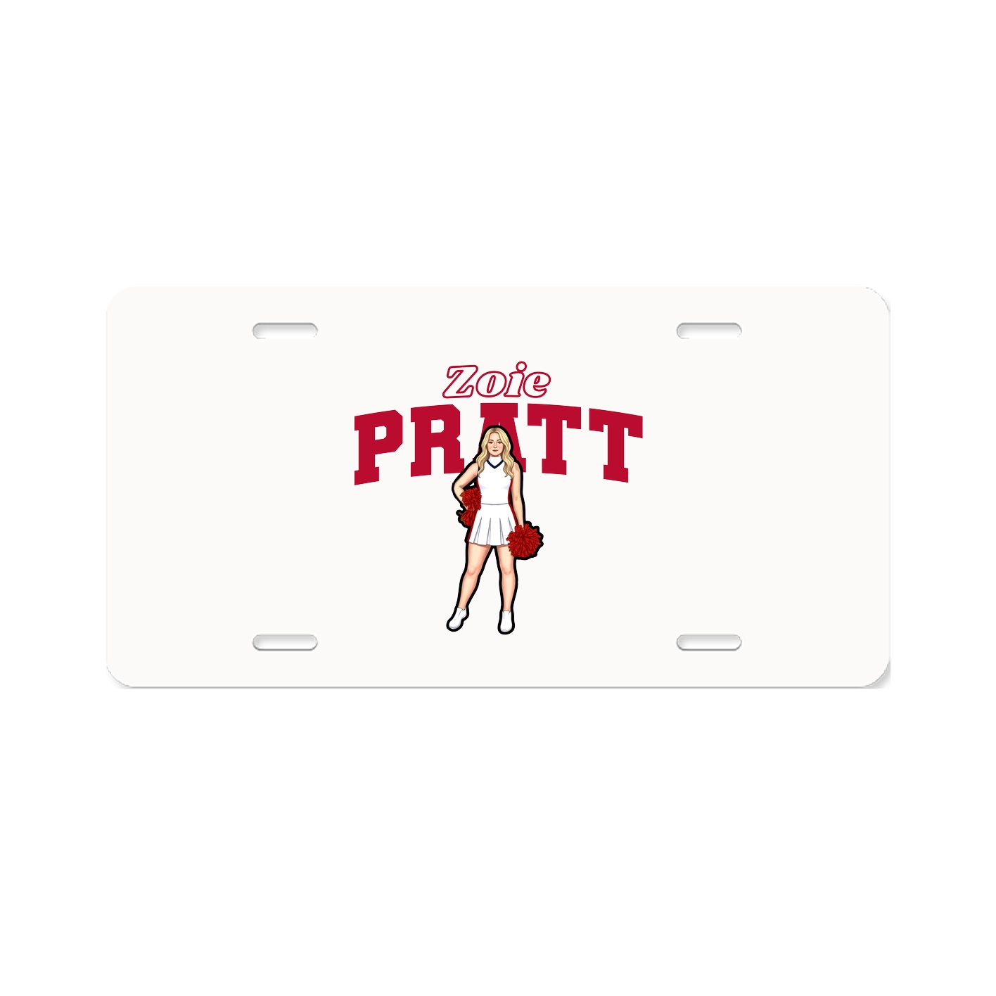 License Plate — Name Arch in Classic