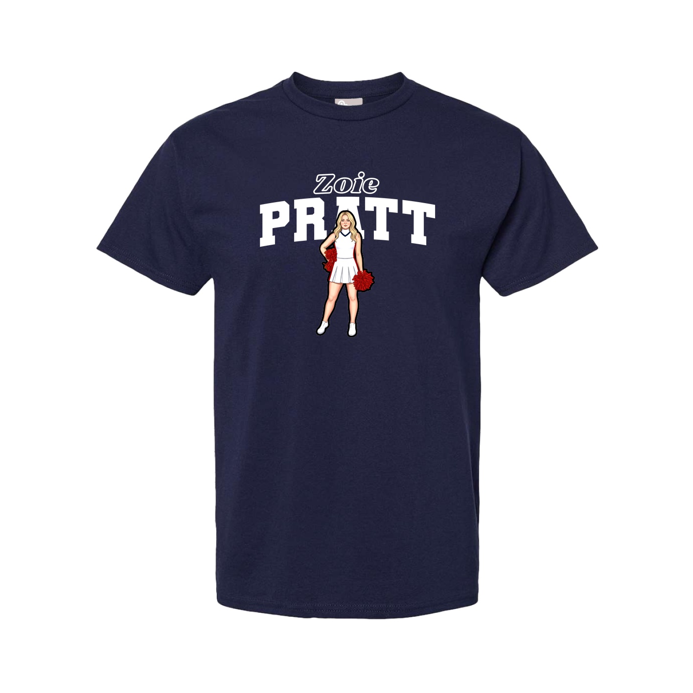 Tee — Name Arch in Navy