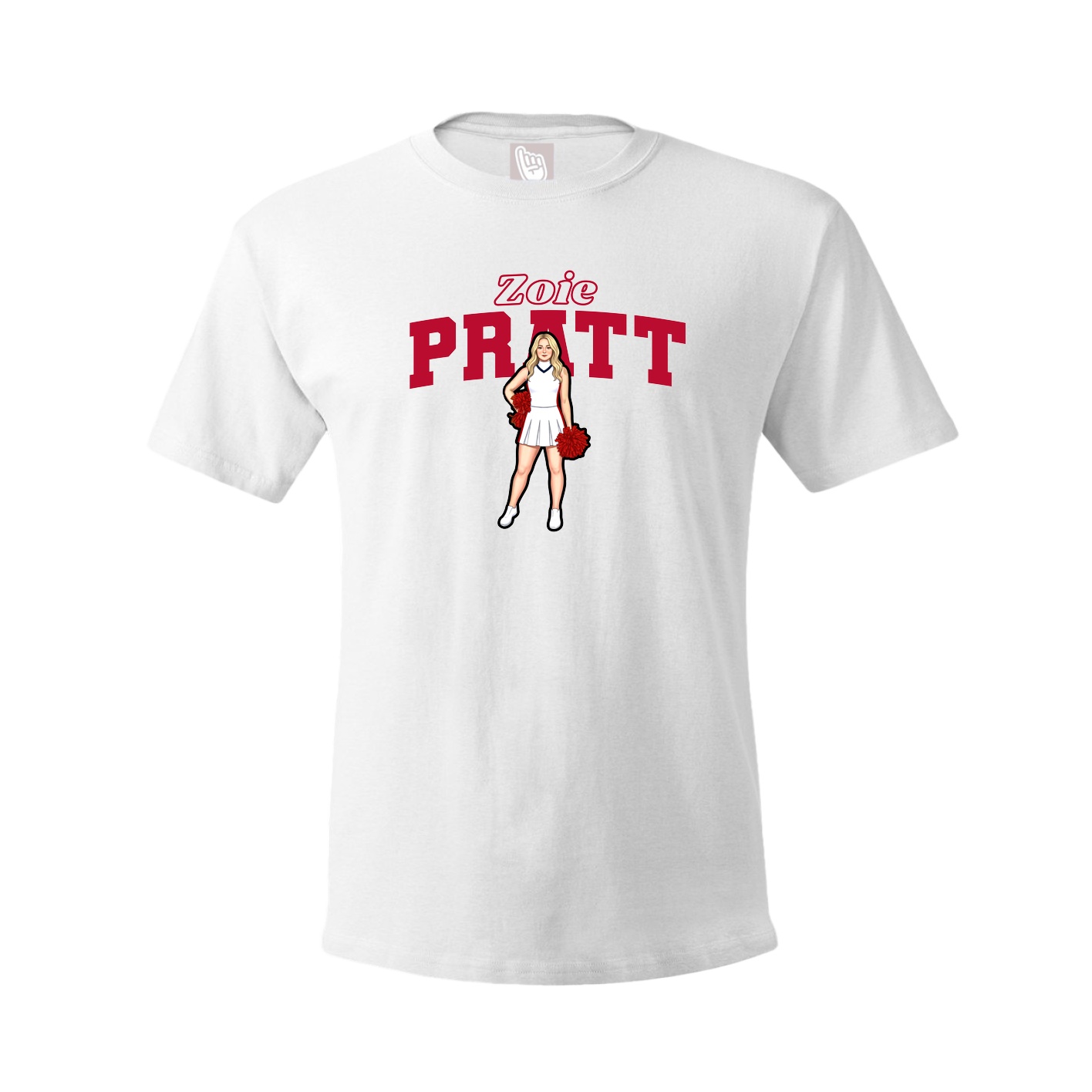 Tee — Name Arch in White