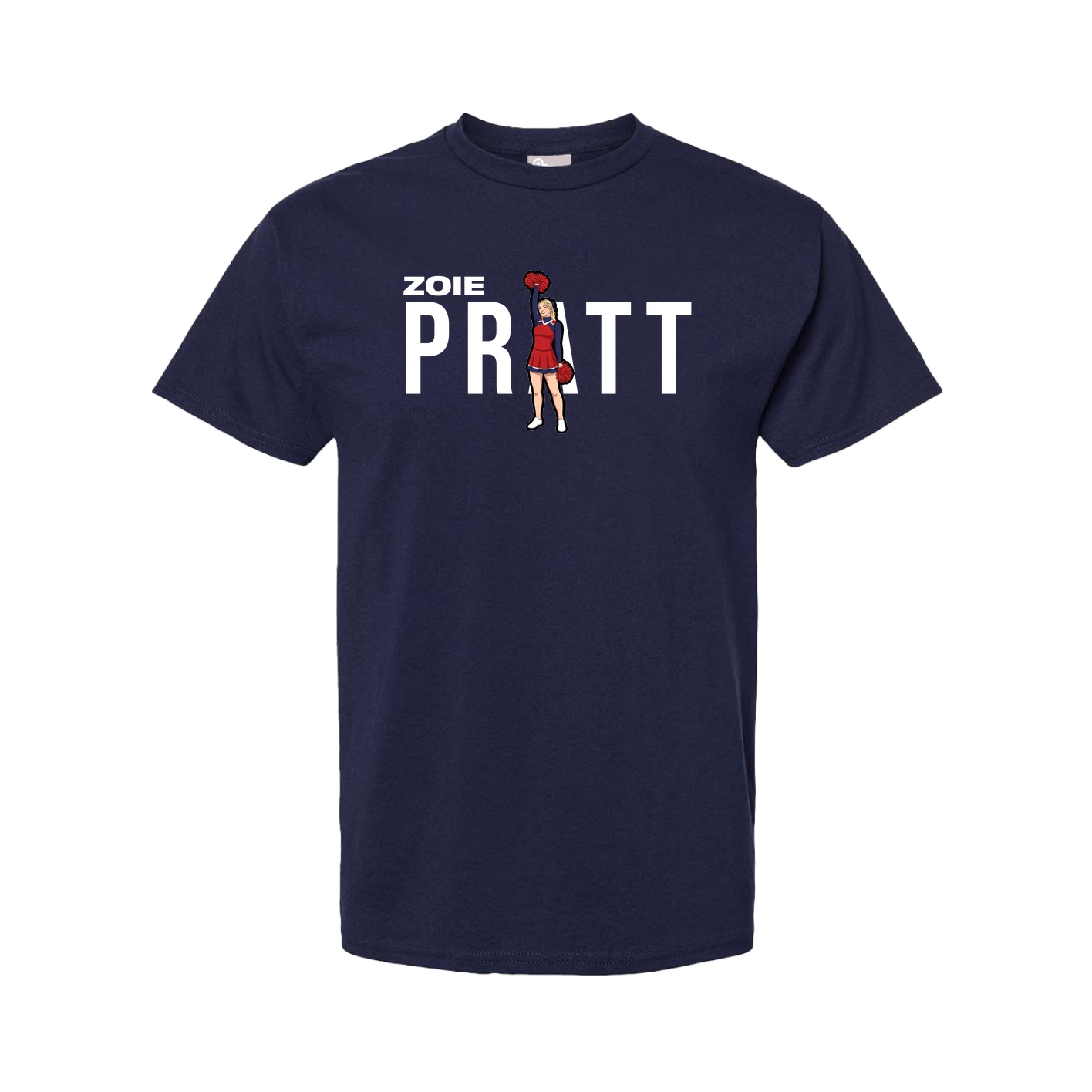 Tee — Player Name in Navy