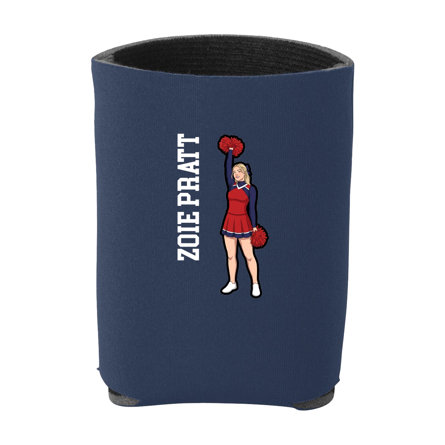 Can Holder — Name Vertical in Navy