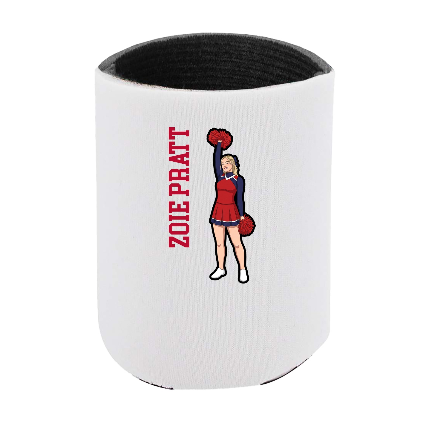 Can Holder — Name Vertical in White