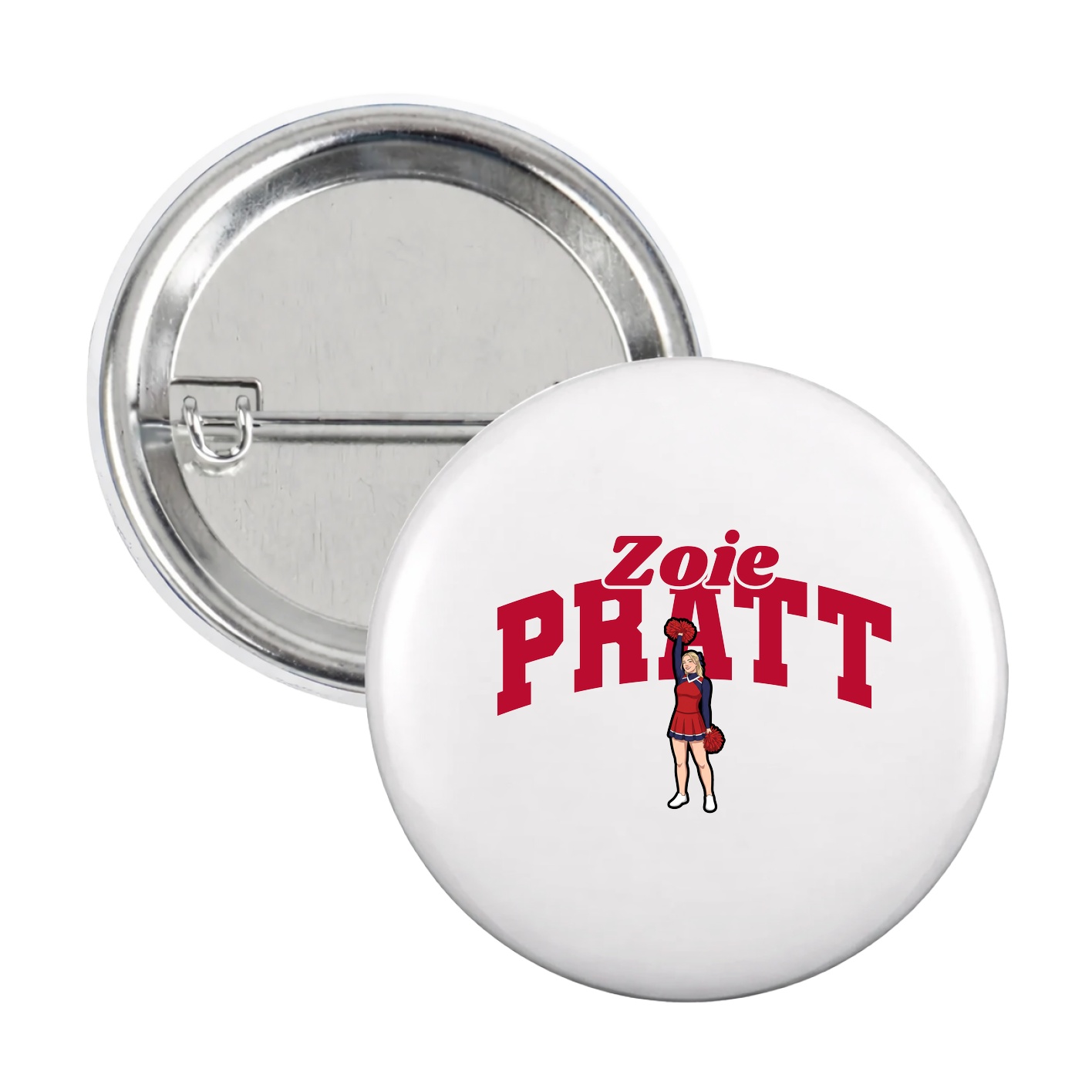 Game Day Button — Signature Arch in White