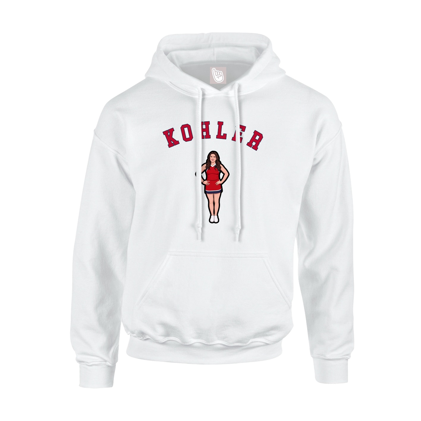 Hoodie — Shirsey Arch in White