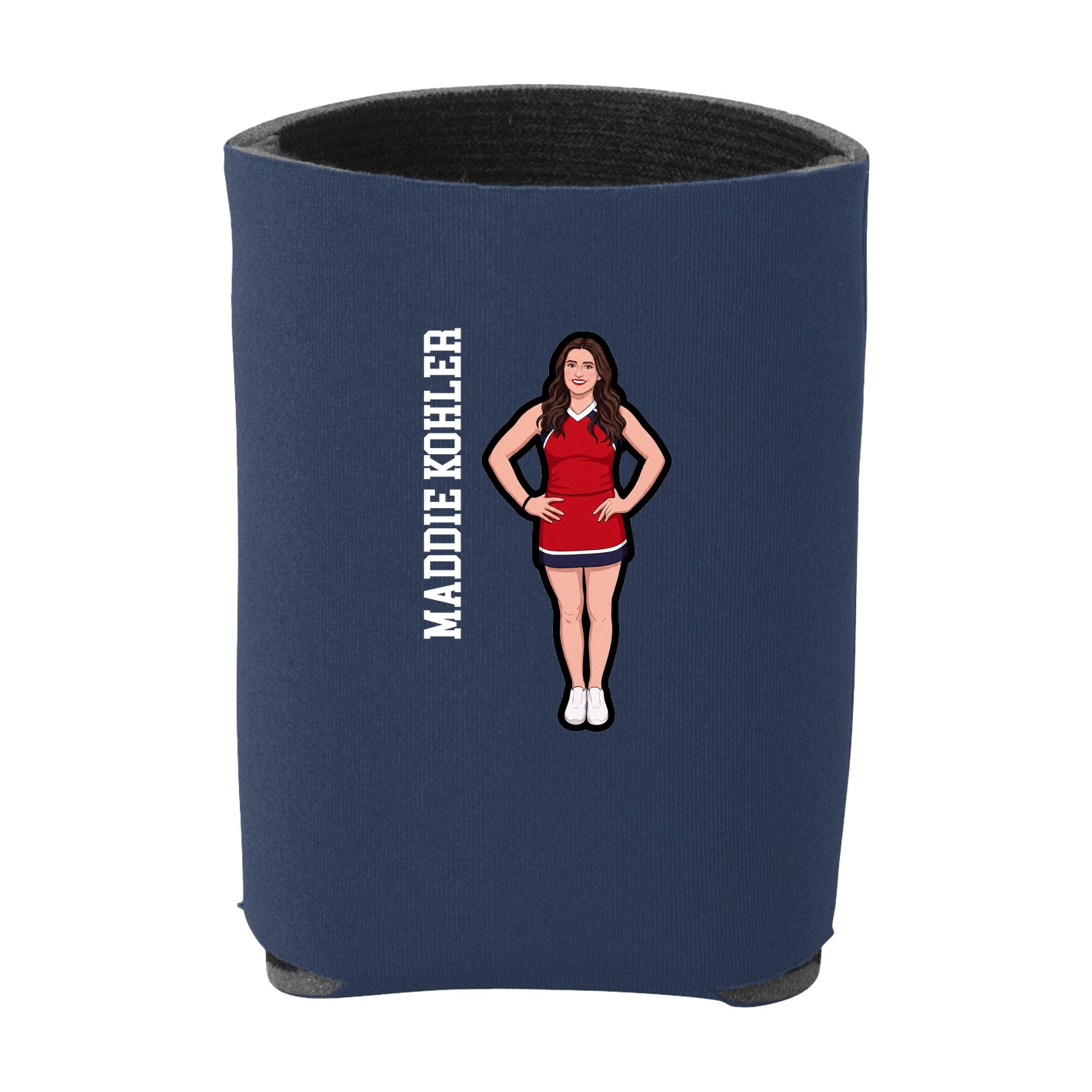 Can Holder — Name Vertical in Navy