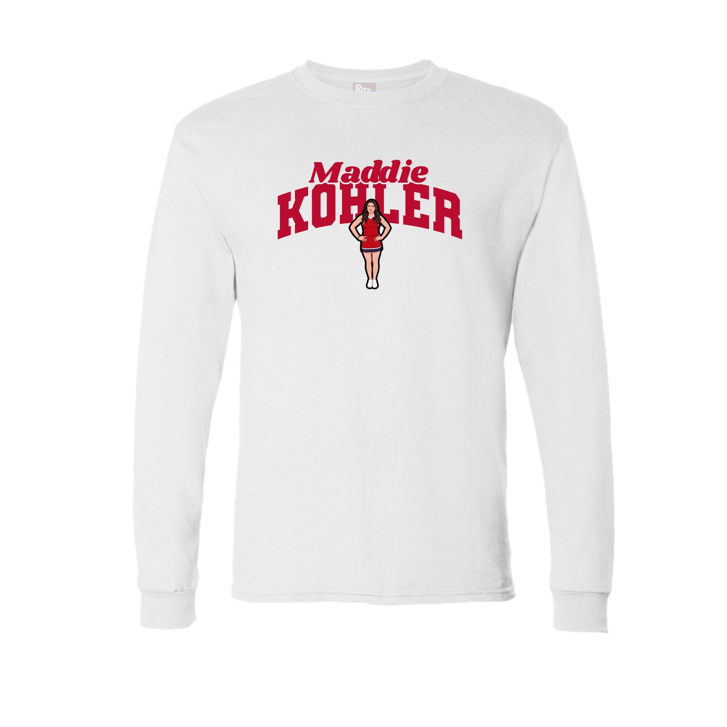 Long Sleeve Tee — Signature Arch in White