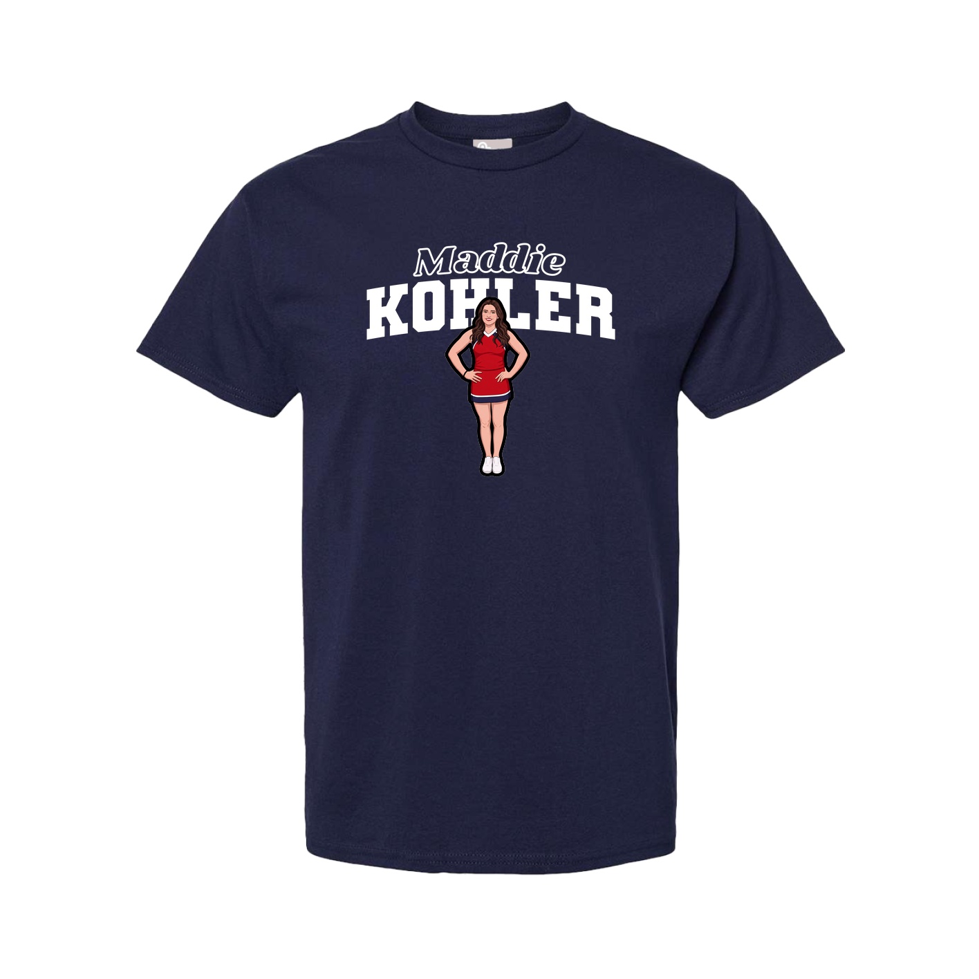 Tee — Name Arch in Navy