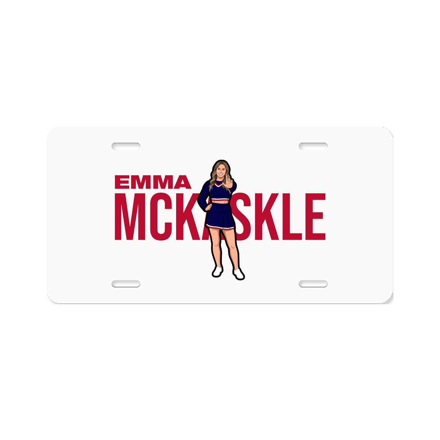 License Plate — Player Name in Classic