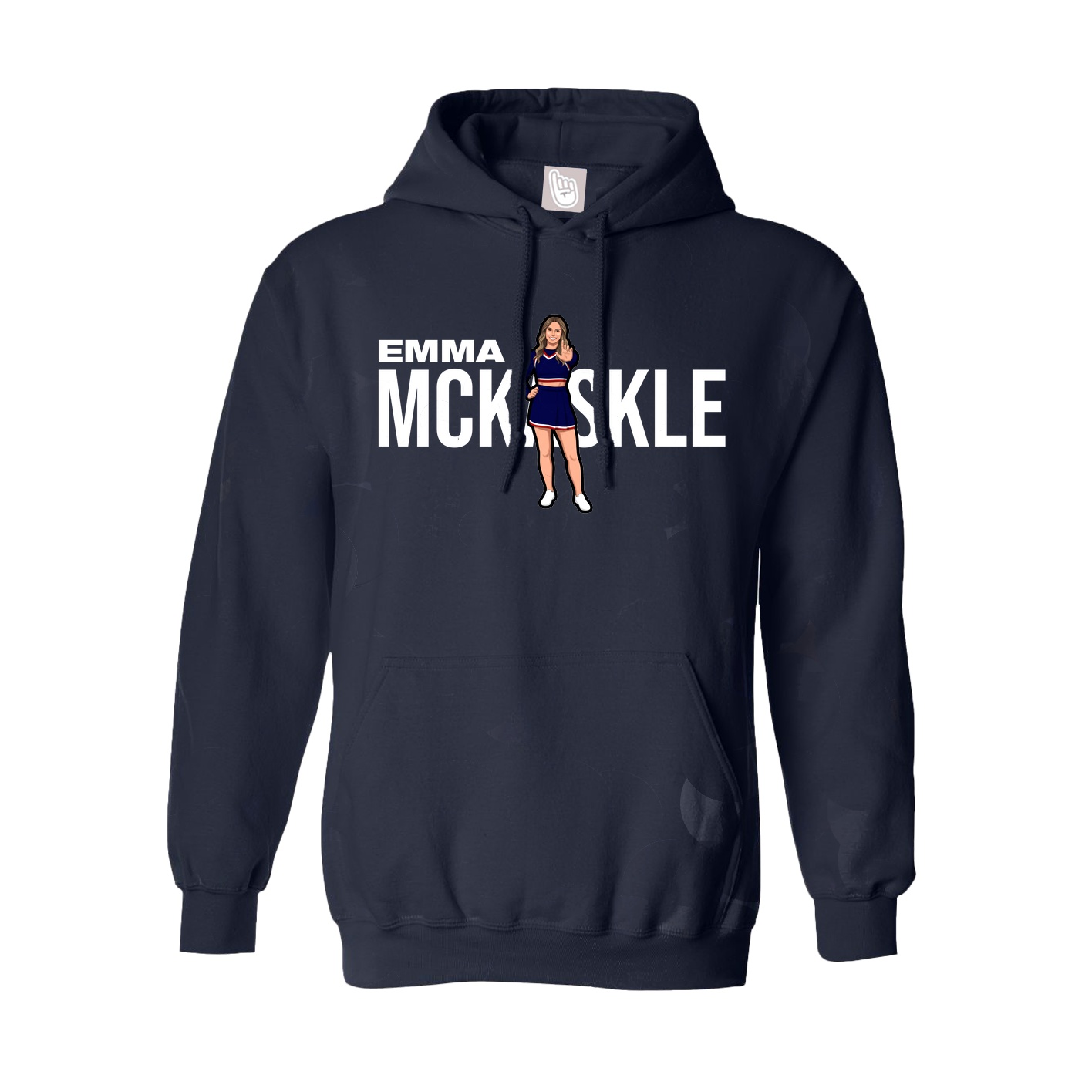 Hoodie — Player Name in Navy