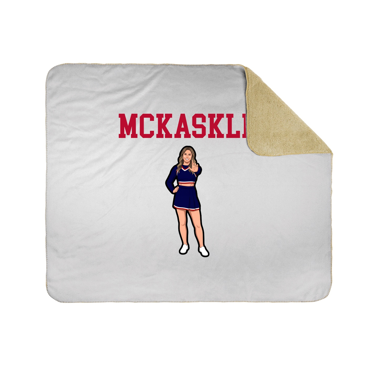Throw Blanket — Shirsey in White