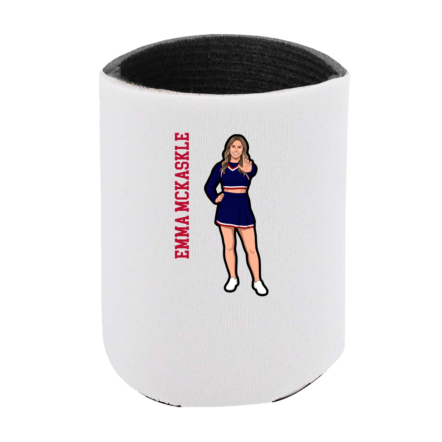 Can Holder — Name Vertical in White