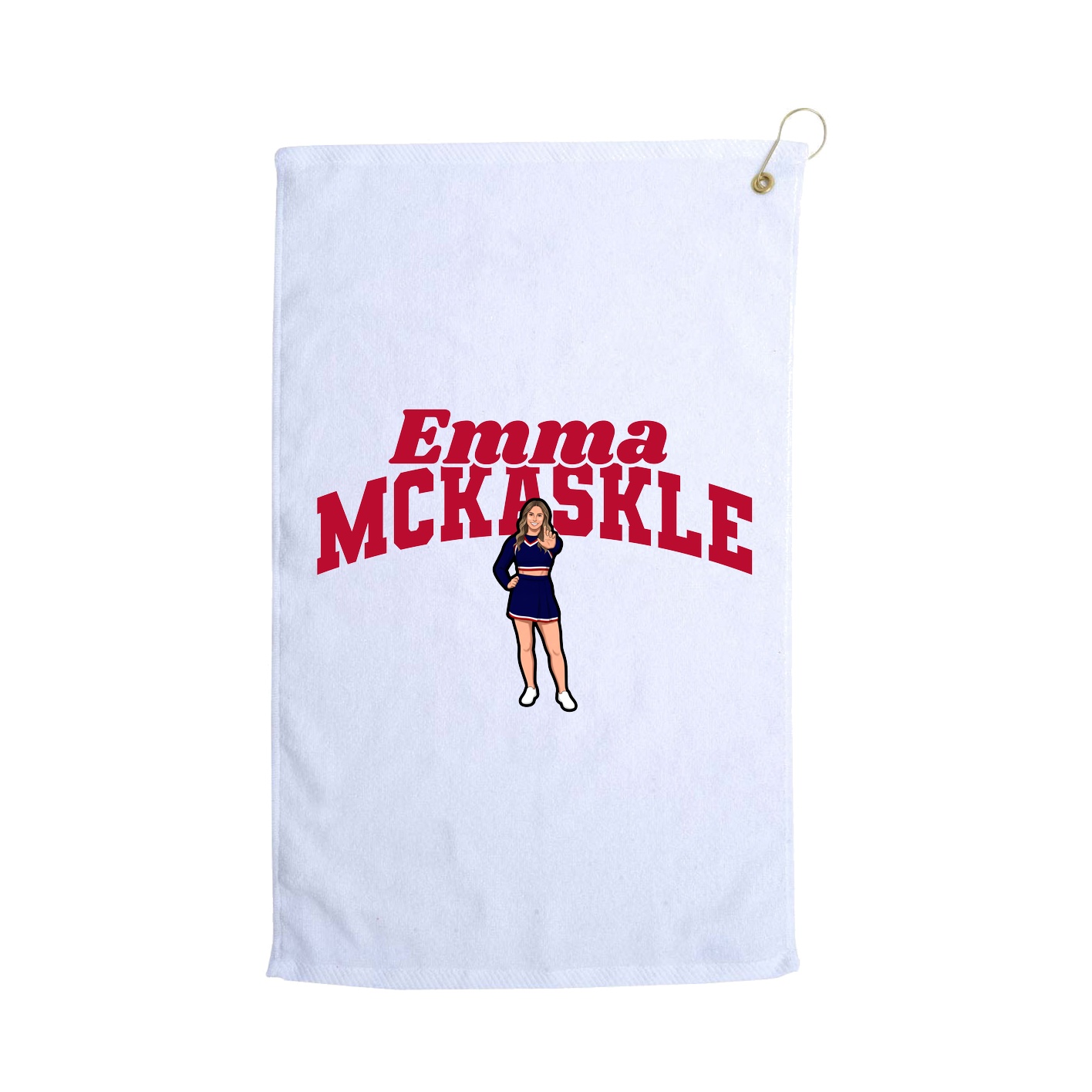 Golf Towel — Signature Arch in White