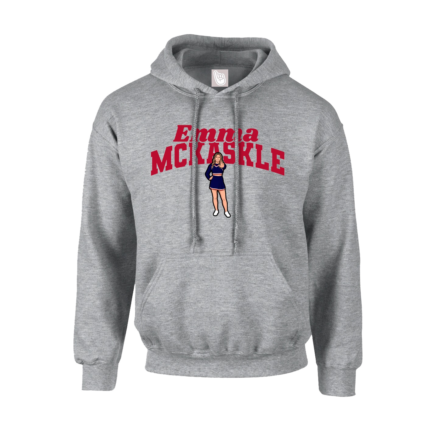 Youth Hoodie — Signature Arch in Grey