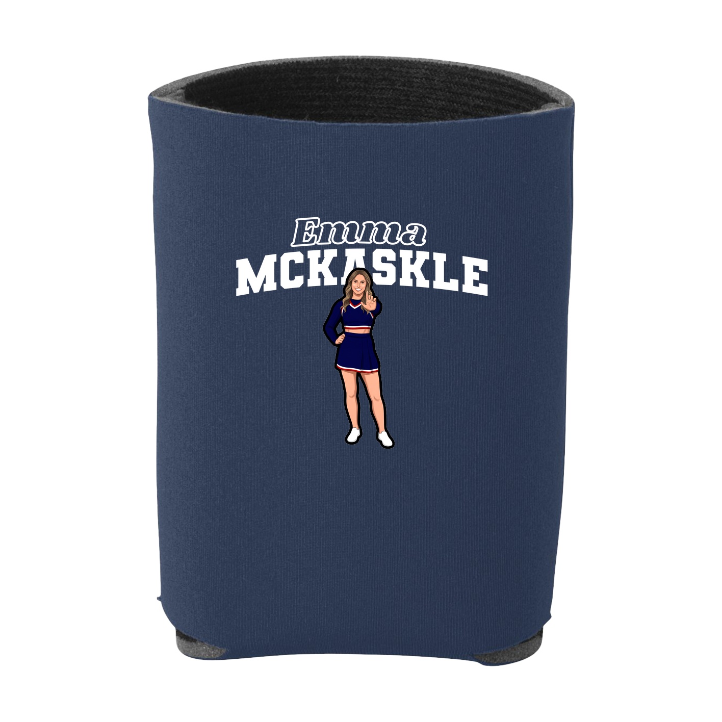 Can Holder — Name Arch in Navy