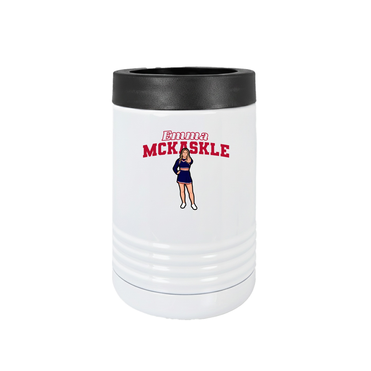 Beverage Holder — Name Arch in White