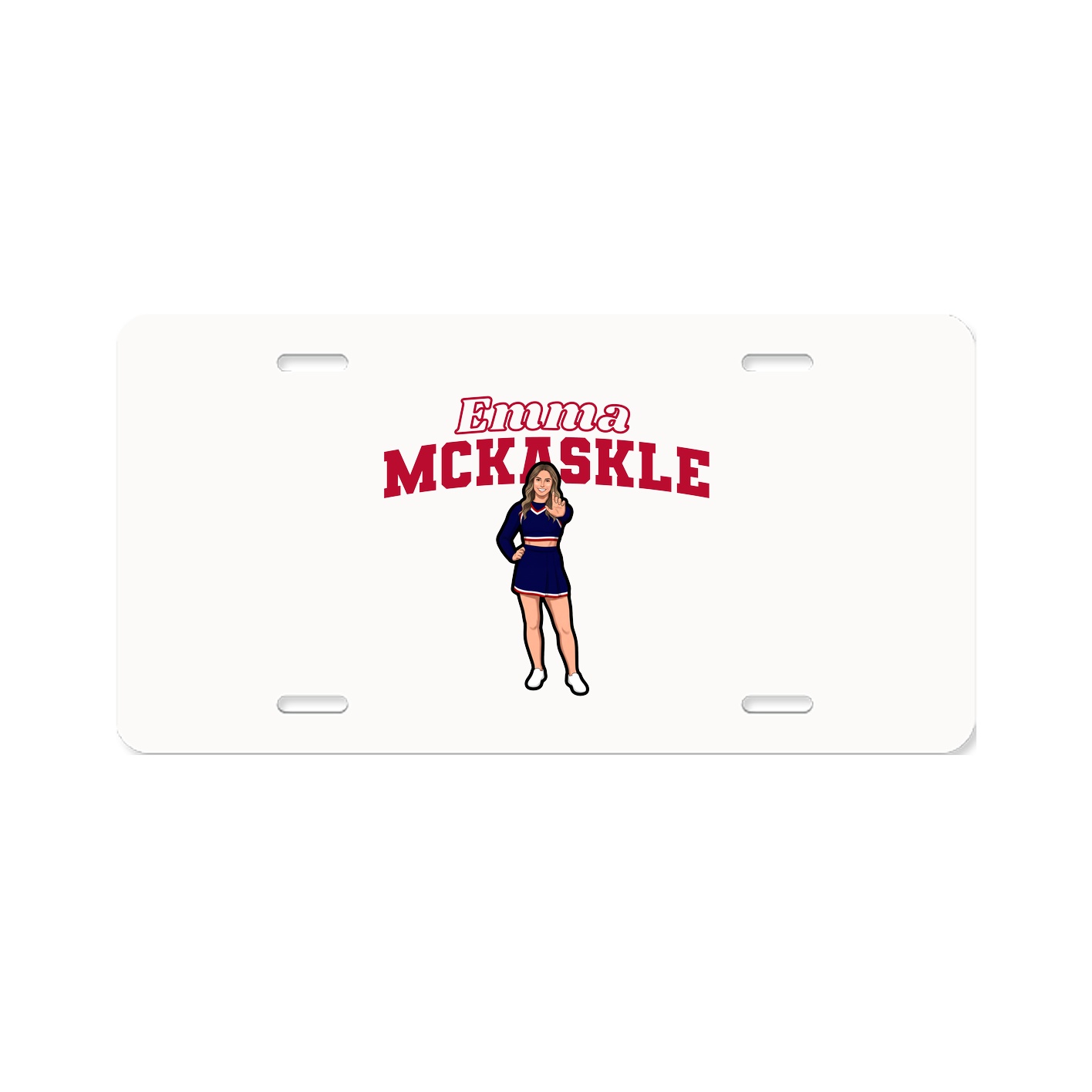 License Plate — Name Arch in Classic