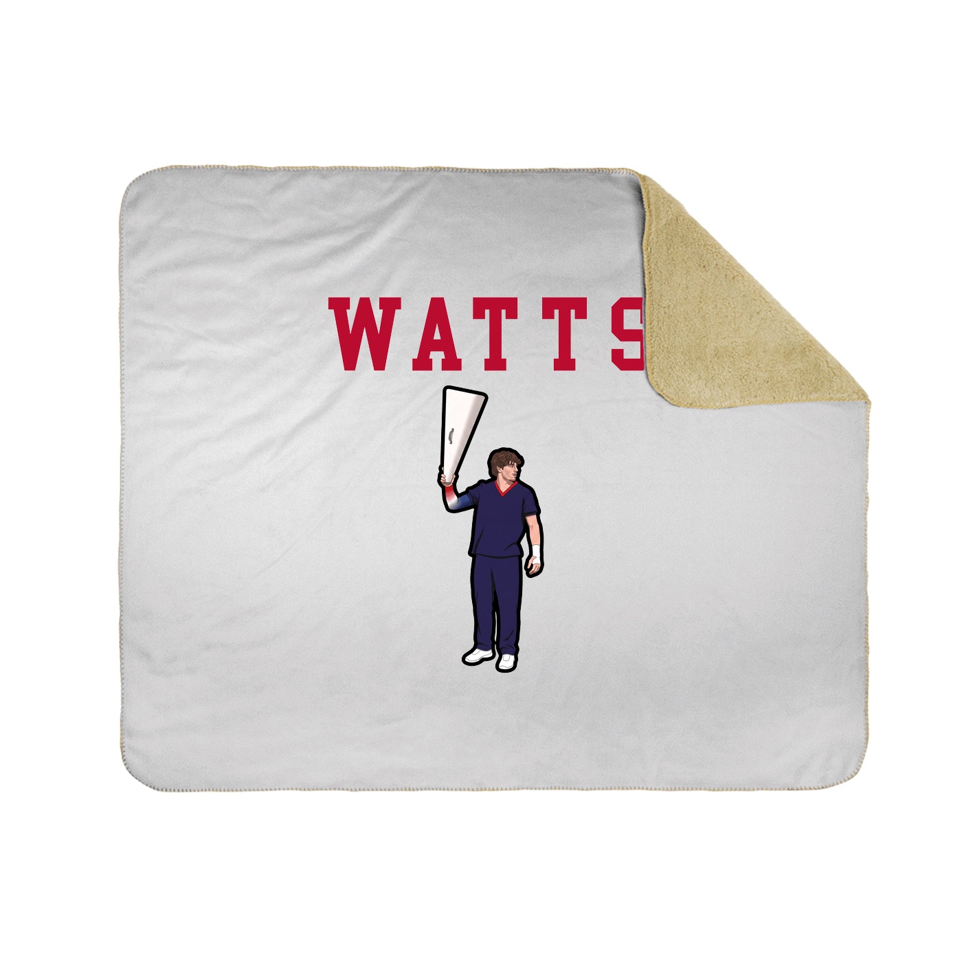 Throw Blanket — Shirsey in White