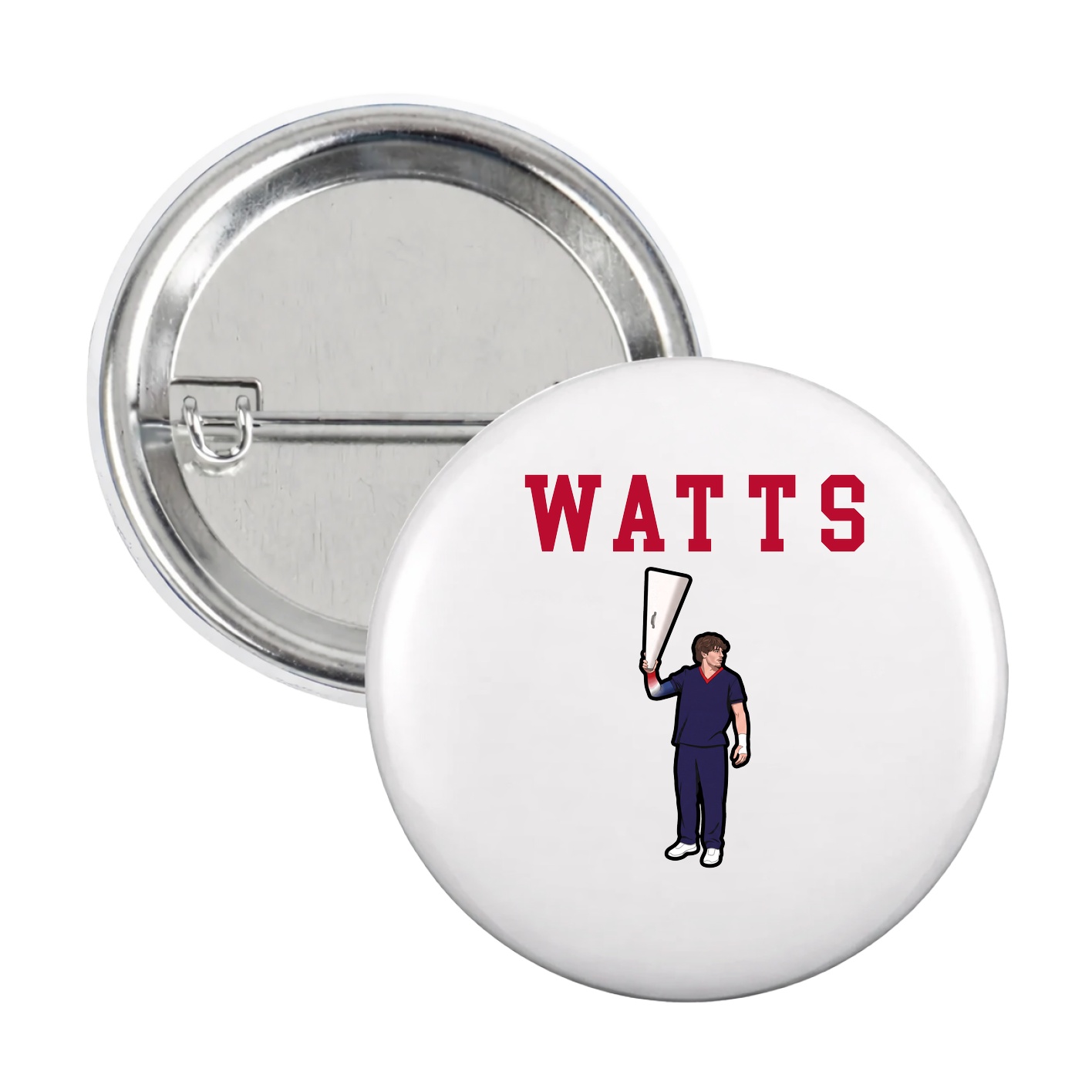 Game Day Button — Shirsey in White