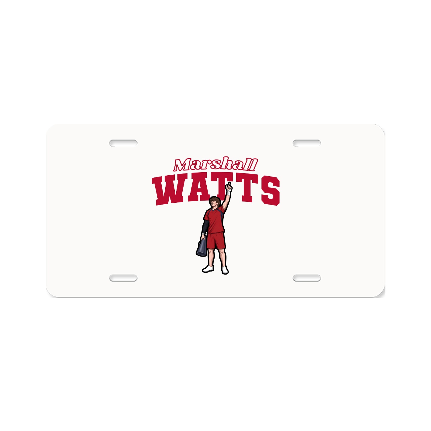 License Plate — Name Arch in Classic
