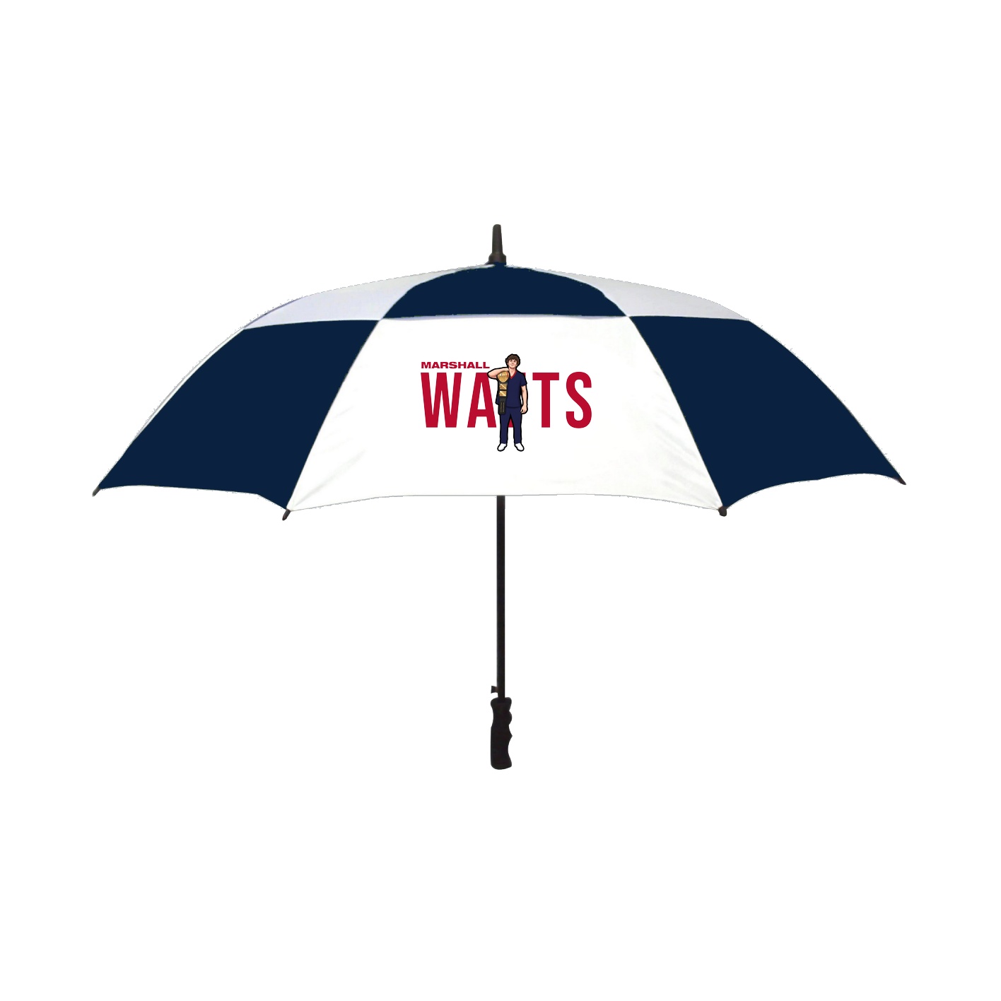 Golf Umbrella — Player Name in Navy