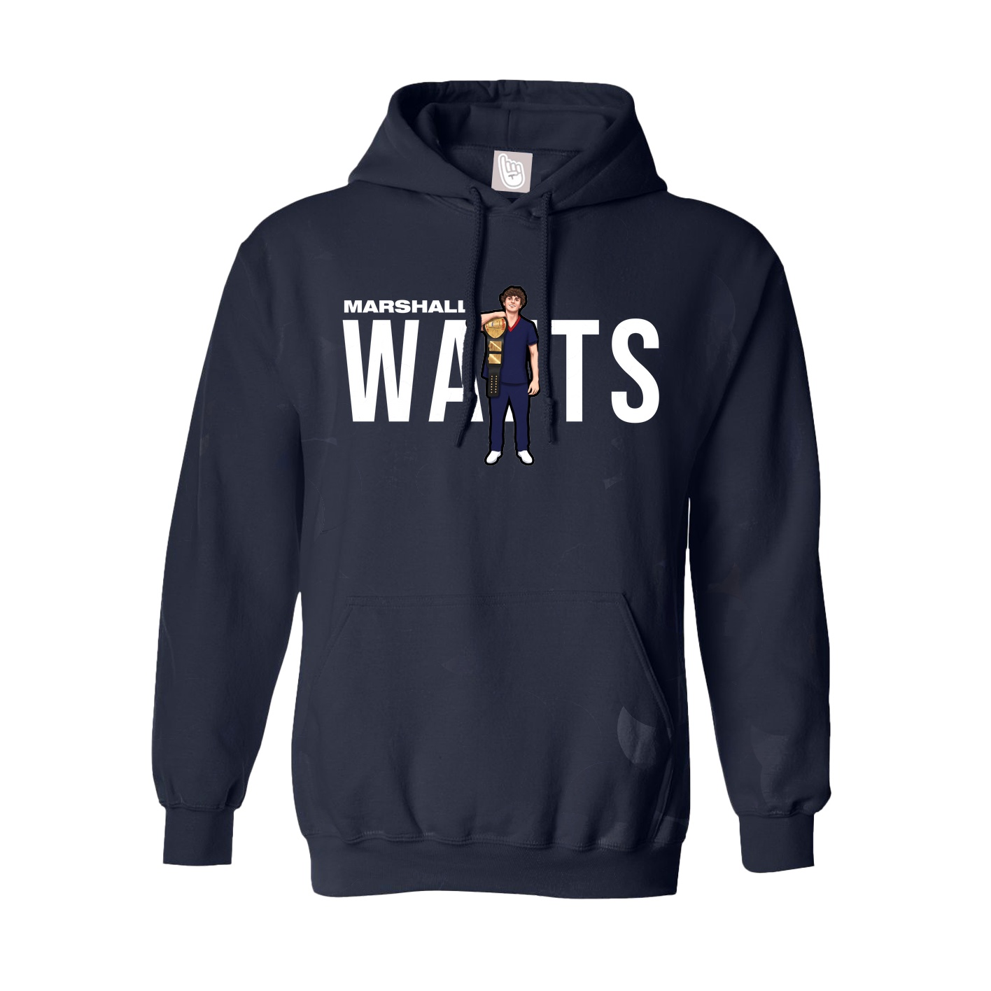 Hoodie — Player Name in Navy