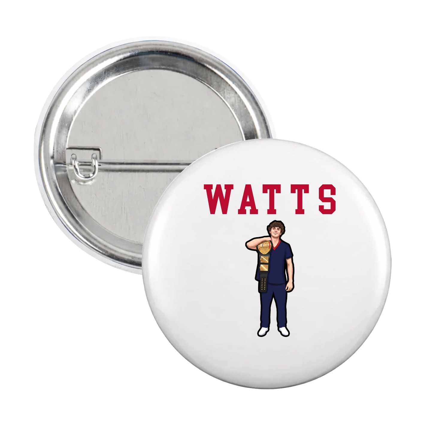 Game Day Button — Shirsey in White