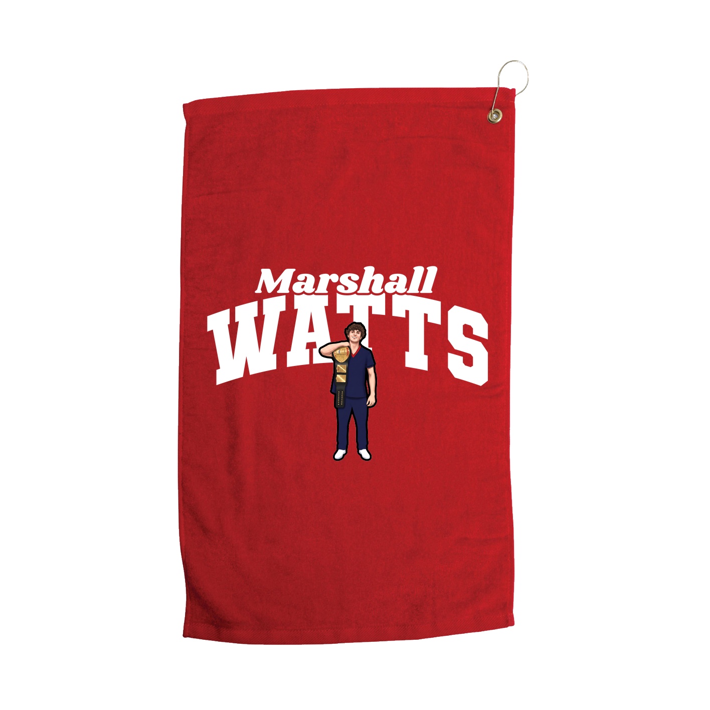 Golf Towel — Signature Arch in Red