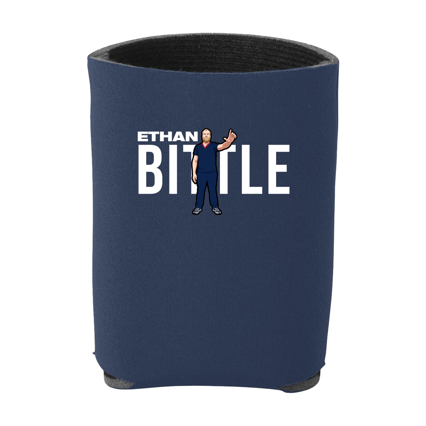 Can Holder — Player Name in Navy