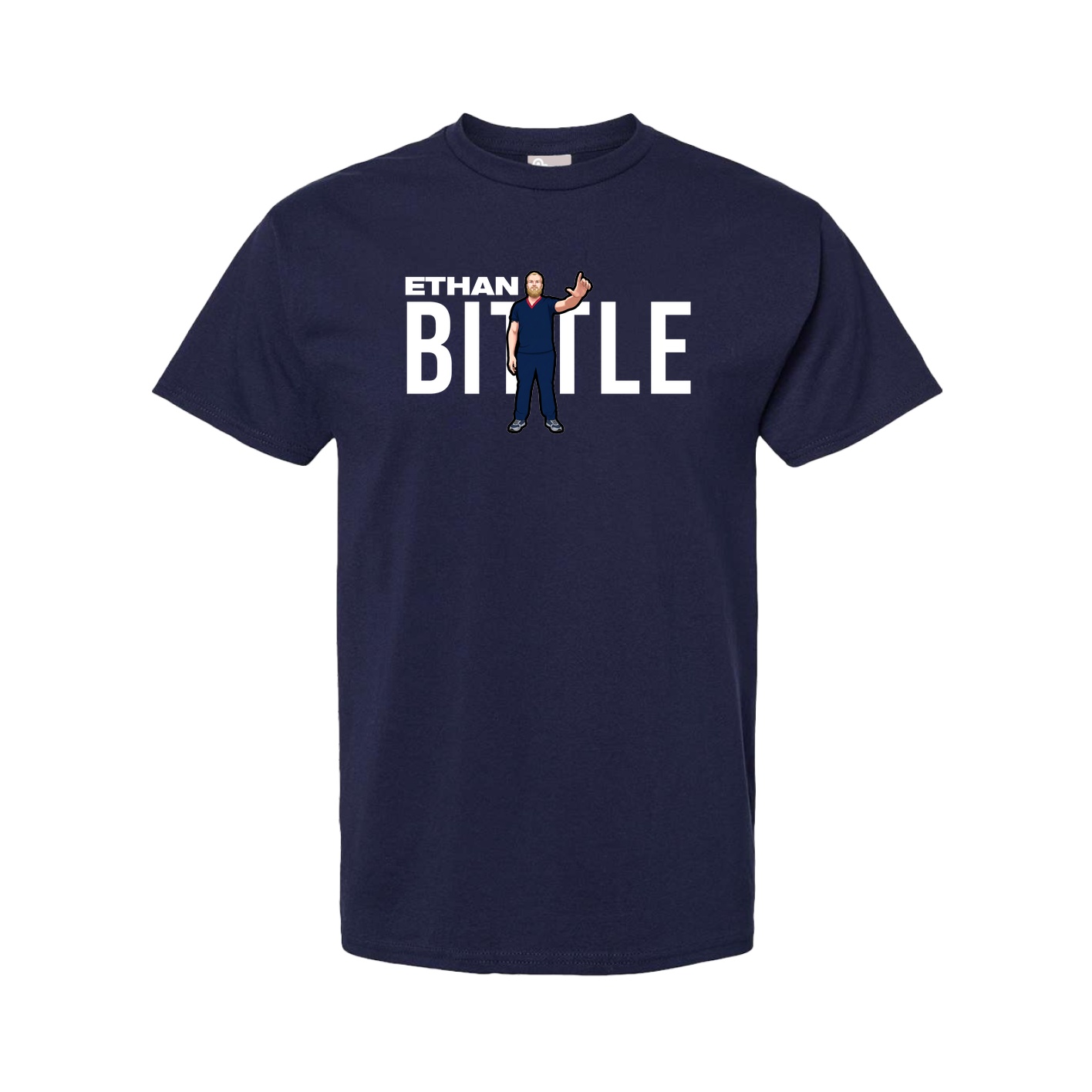 Youth Tee — Player Name in Navy