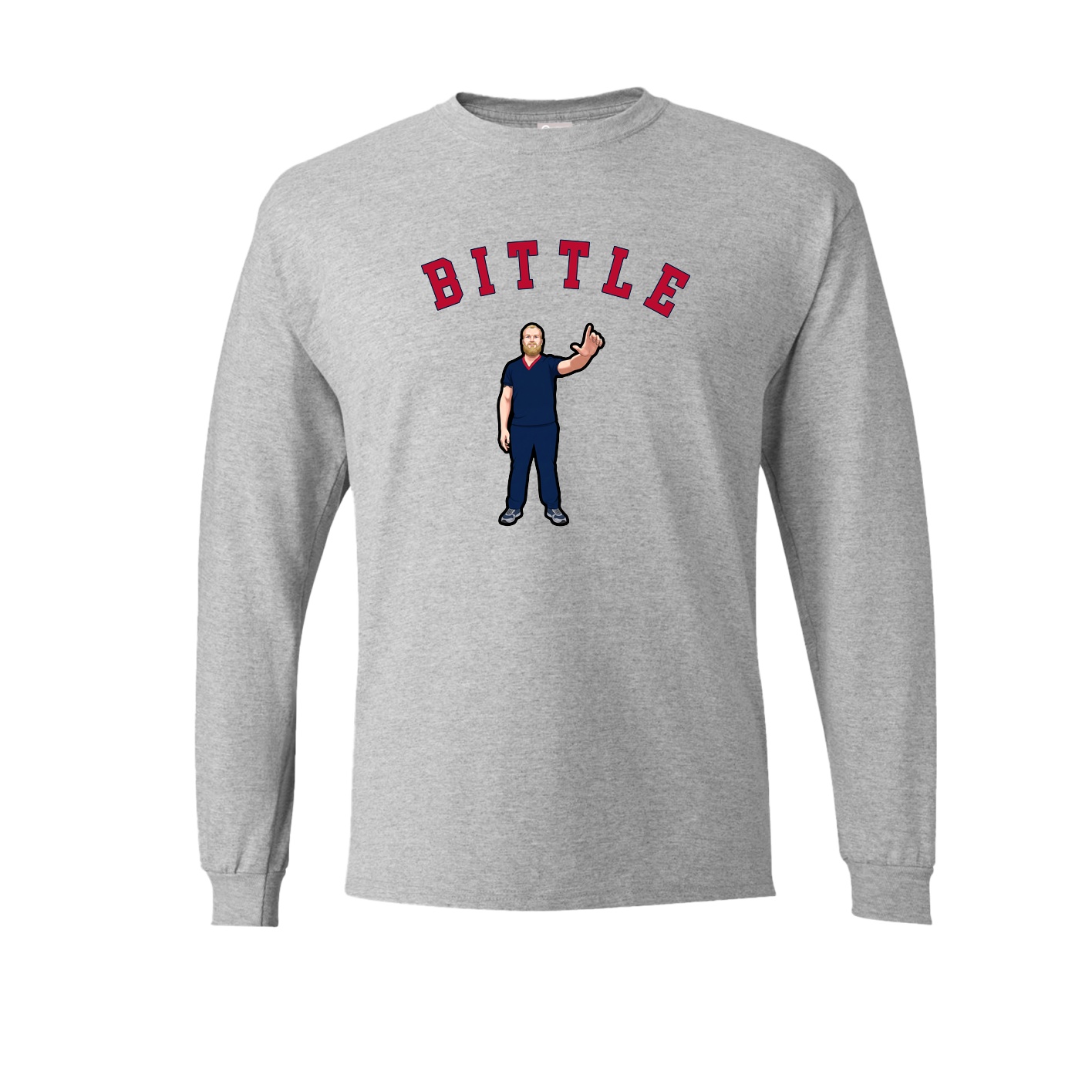 Long Sleeve Tee — Shirsey Arch in Grey