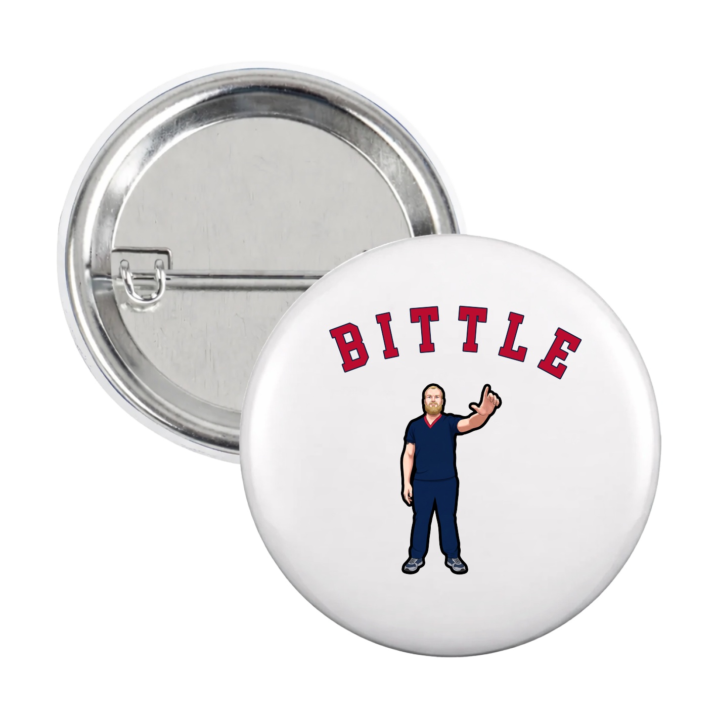 Game Day Button — Shirsey Arch in White