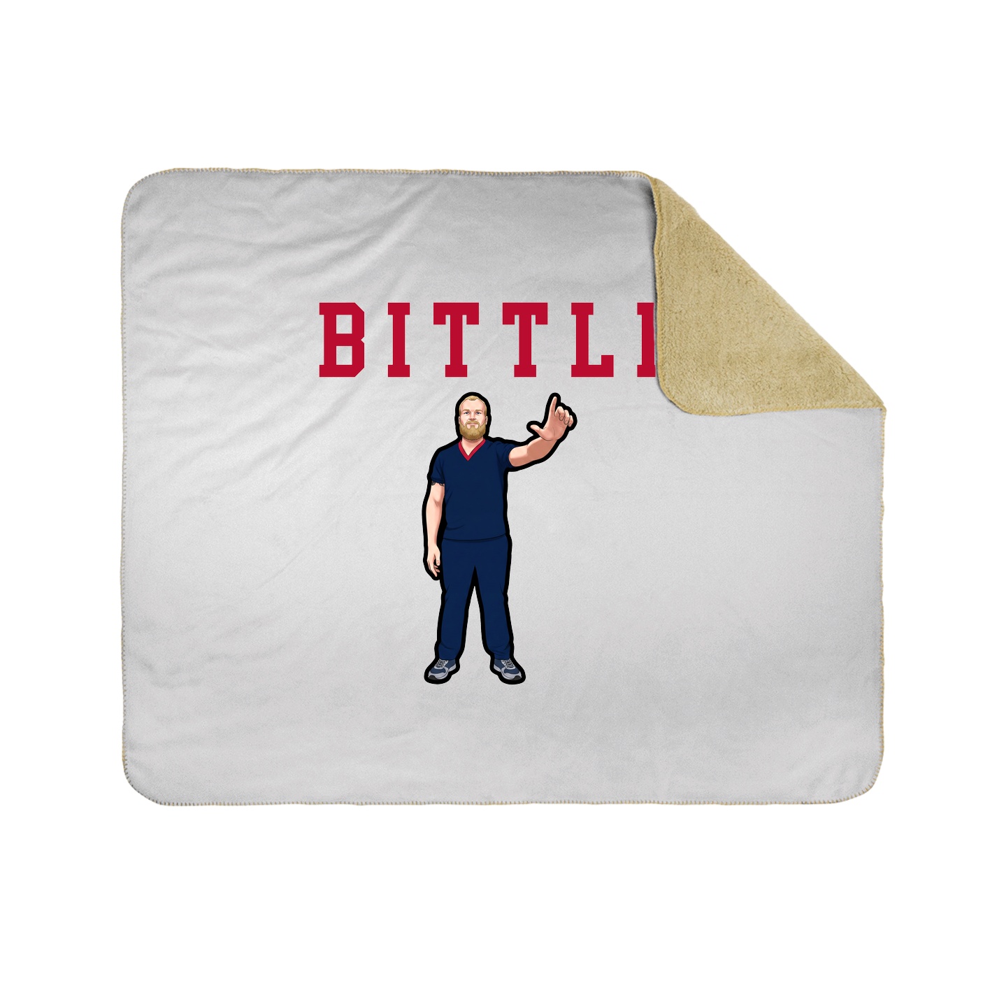 Throw Blanket — Shirsey in White