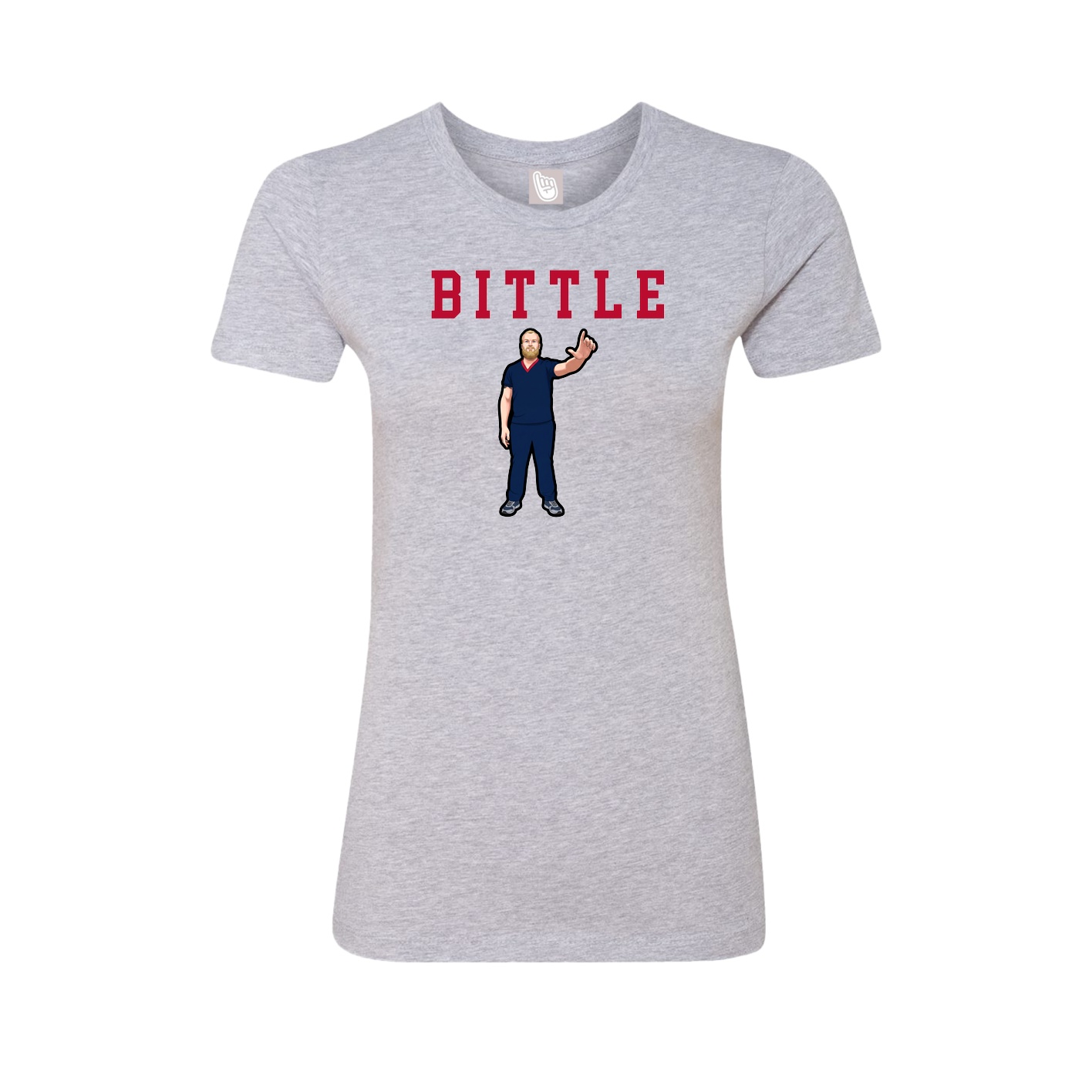 Fitted Women's Tee — Shirsey in Grey