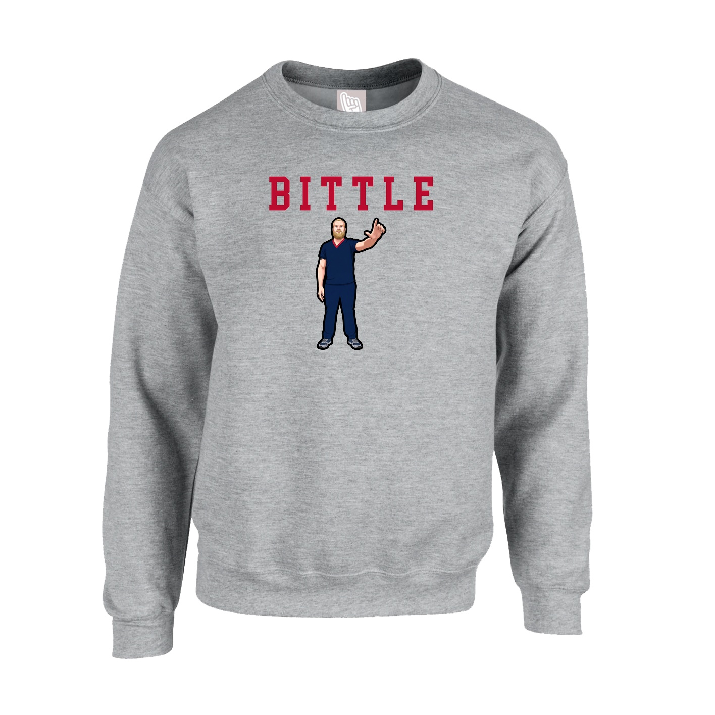 Fleece Crew — Shirsey in Grey