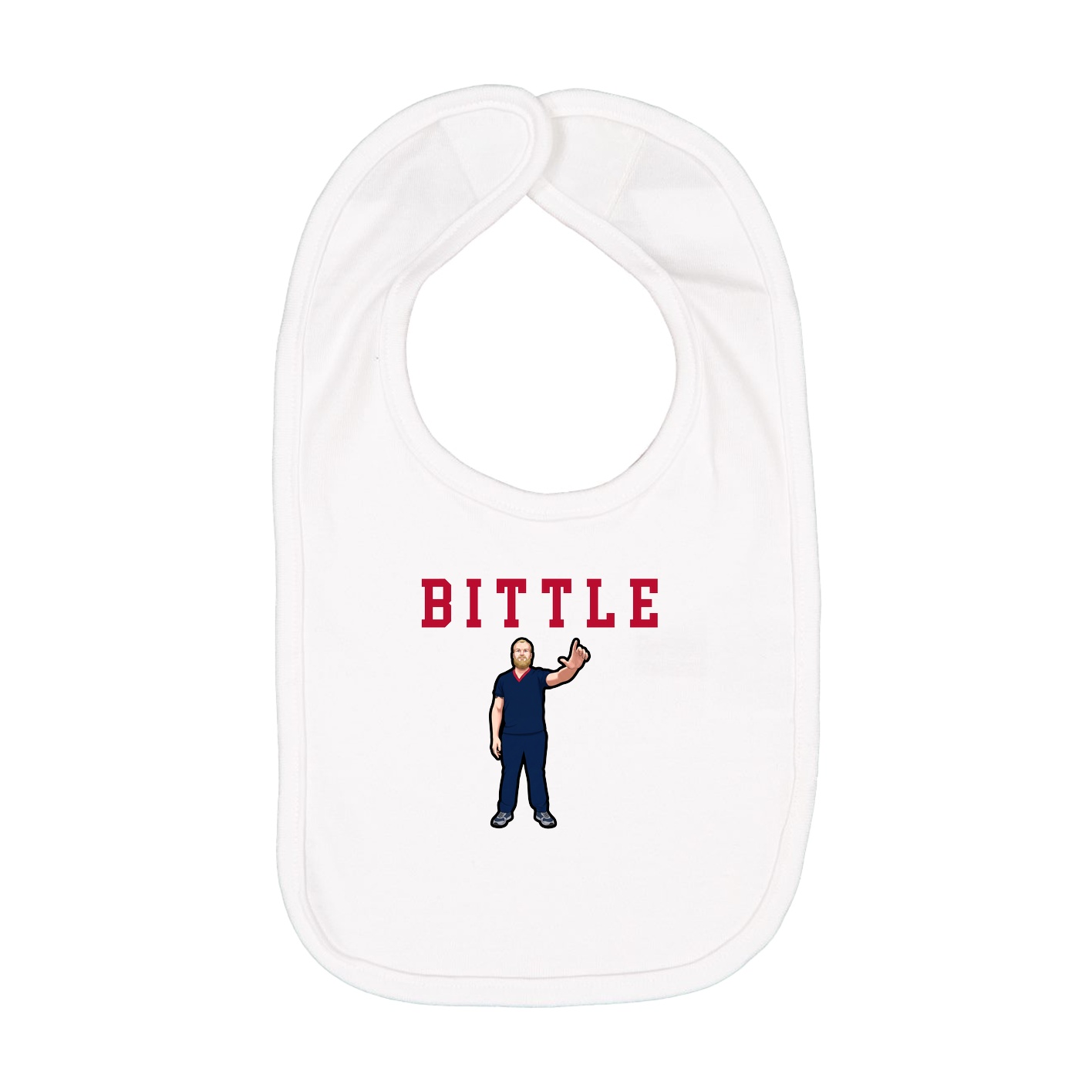 Infant Bib — Shirsey in White