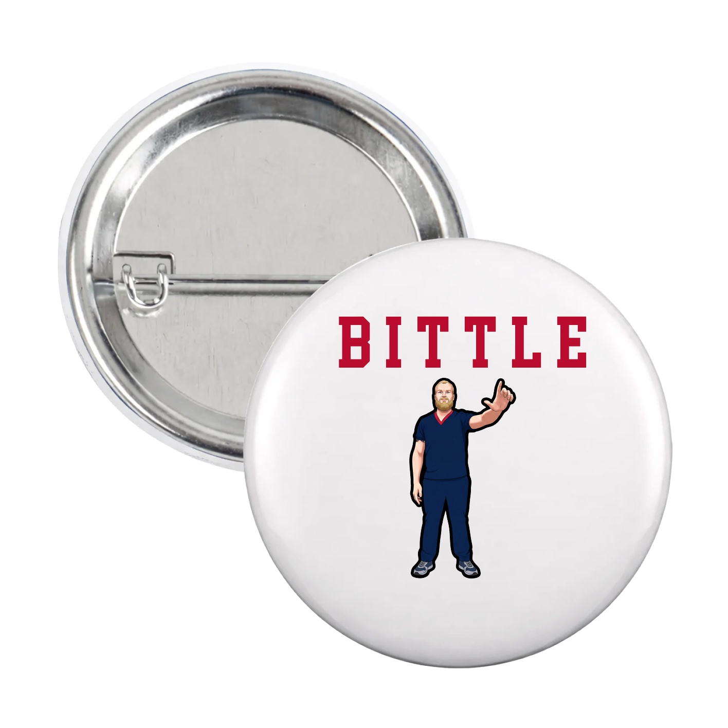 Game Day Button — Shirsey in White
