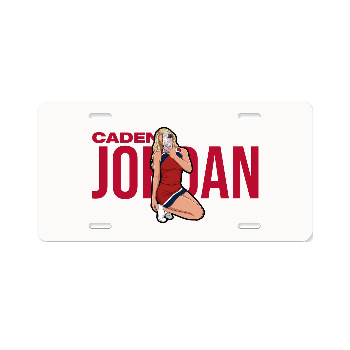 License Plate — Player Name in Classic