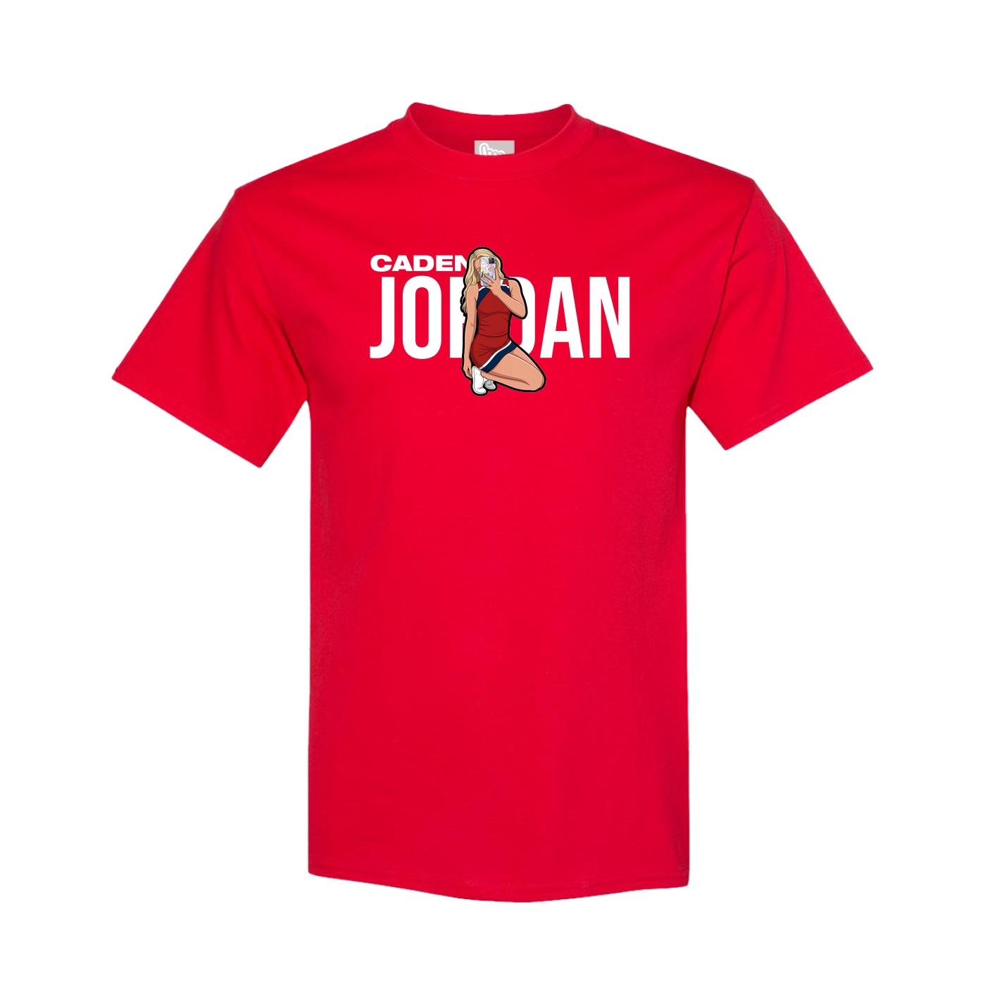 Youth Tee — Player Name in Red