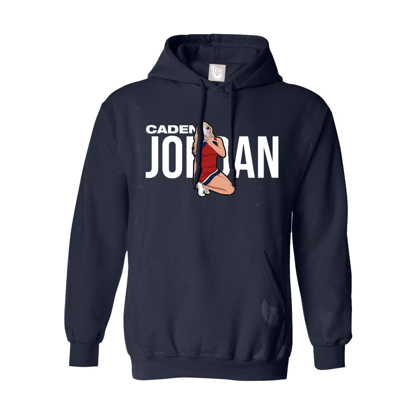 Hoodie — Player Name in Navy