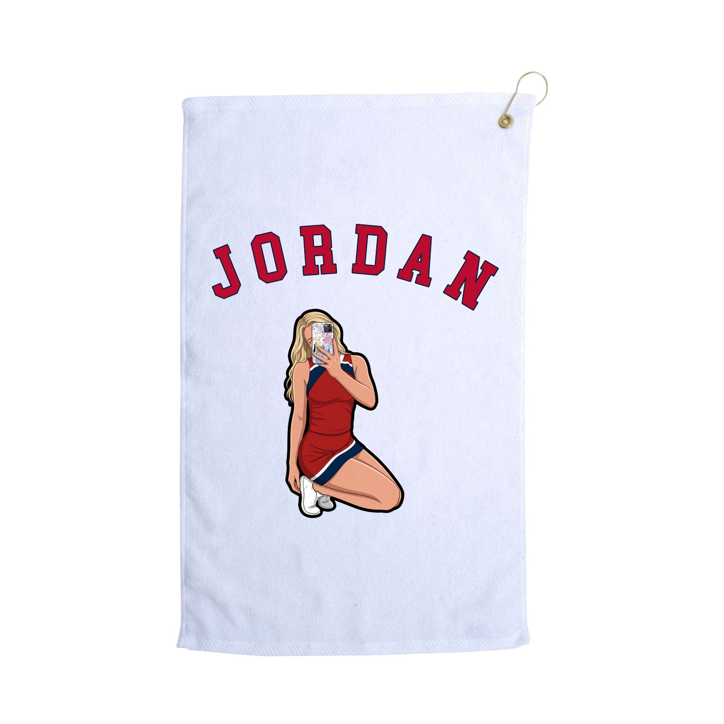 Golf Towel — Shirsey Arch in White