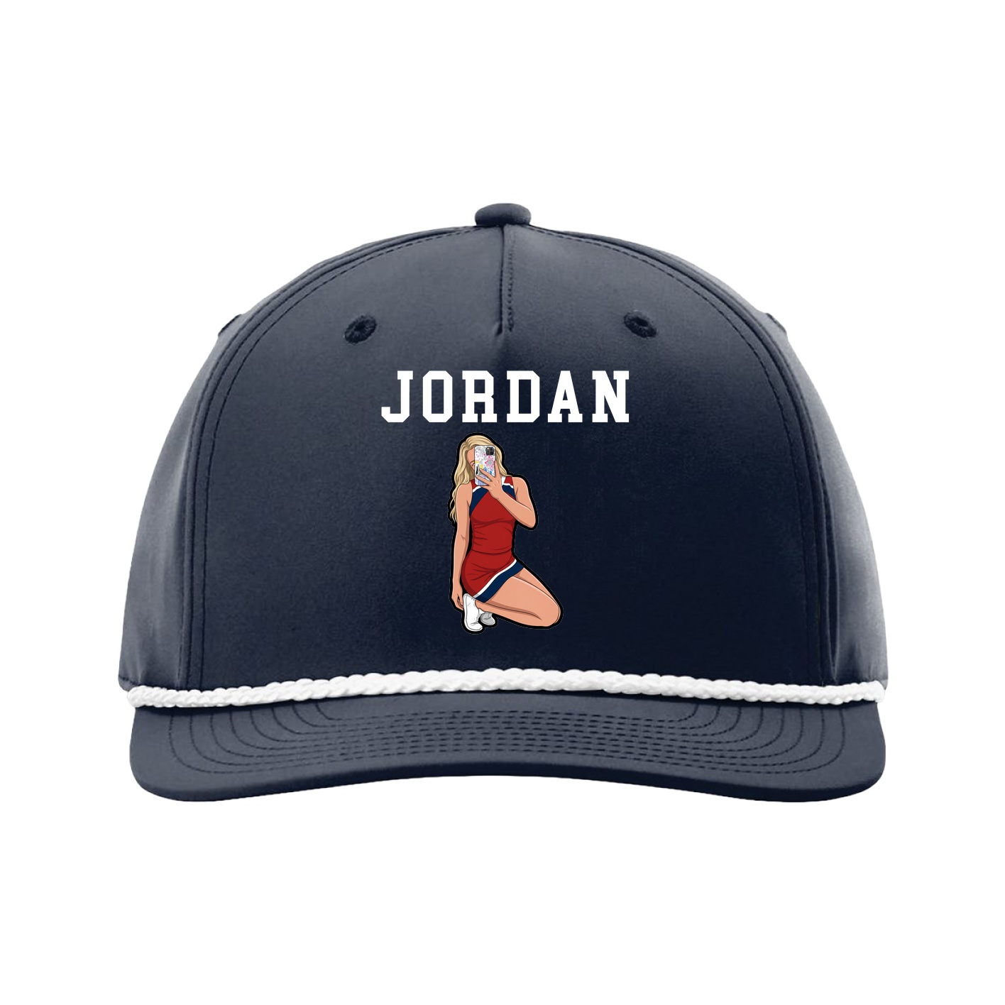 Five-Panel Classic Rope Cap — Shirsey in Navy