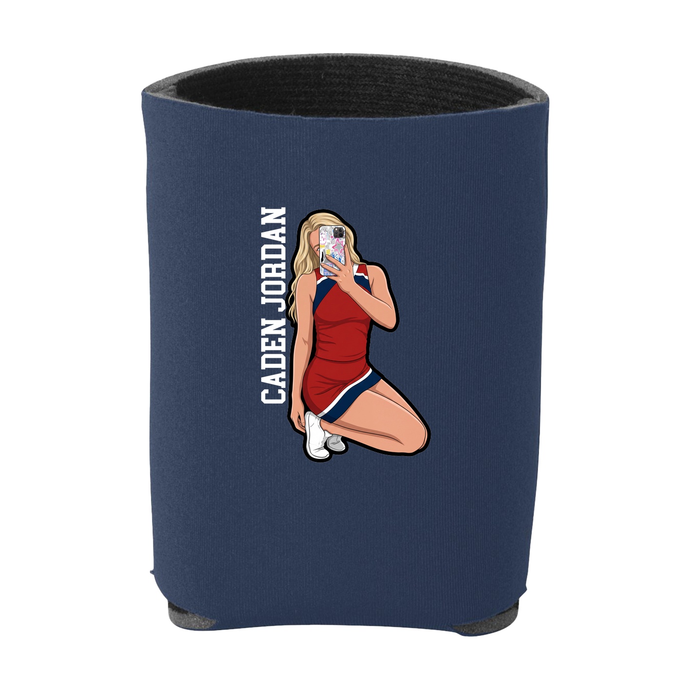 Can Holder — Name Vertical in Navy