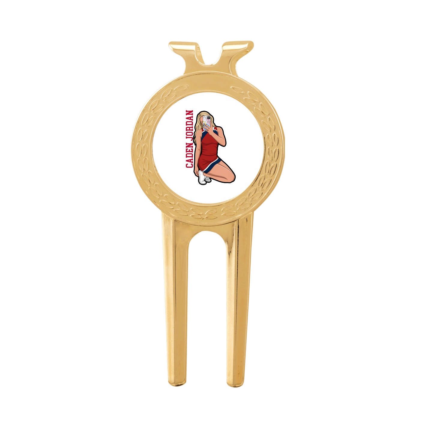 Divot Tool with Ball Marker — Name Vertical in Classic